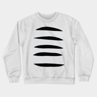 abstract black geometric shapes Crewneck Sweatshirt